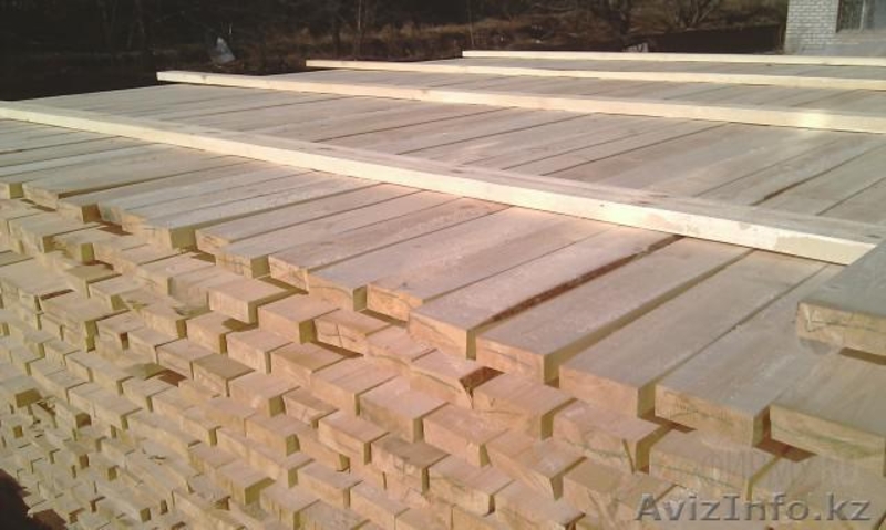Купить брус доска обрезная цена в Казахстане для строительство - Изображение #1, Объявление #1228983